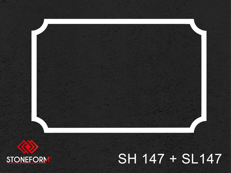 Spegel-hornlist-SH147+SL147_stoneform_ab_produkter_gips_stuckaturer_stockholm