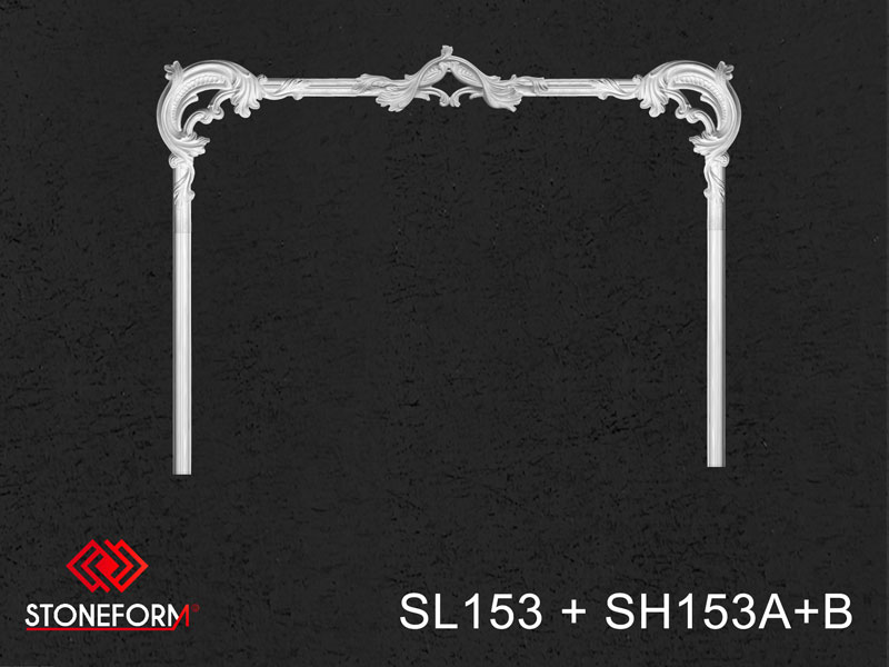 Spegel-hornlist-SL153+SH153A+153B_stoneform_ab_produkter_gips_stuckaturer_stockholm